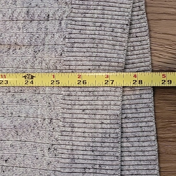 Tasso Elba gray XL cardigan leather patches on arms. - Picture 7 of 7